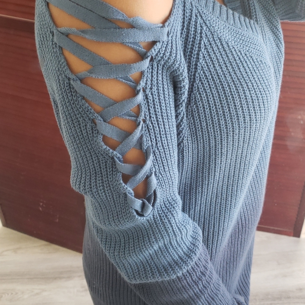 Venus S ocean blue ombre bare shoulder